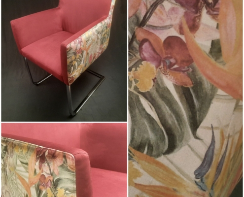Flex Freischwinger von Köpcke Design Neubezug. Wien